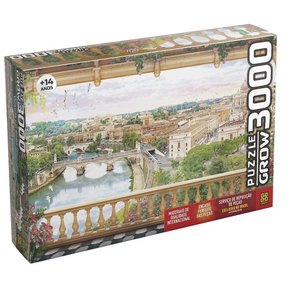 Quebra Cabeça Varanda em Roma 3000 Peças Grow