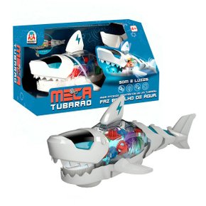 Robô Meca Tubarão Com Luz e Som Braskit