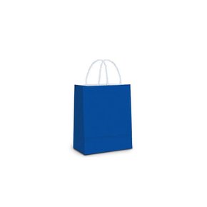 Sacola De Papel Azul Bic 14x08x16cm C/10 Unidades