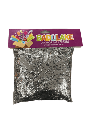 Saquinho de Papel Picado Metalizado Prata 20g Badulake