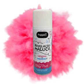 Spray Serpentina Revelação Maluca Rosa Popper