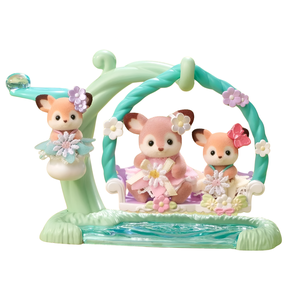 Sylvanian Families Bebês Cervos Conjunto Balanço Floral Epoch