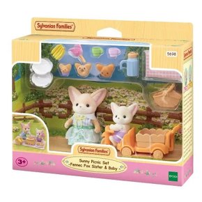Sylvanian Families Piquenique Irmã e Bebê Raposas do Deserto Sylvanian Families Piquenique Irmã e Bebê Raposas do Deserto