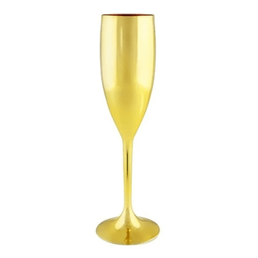 Taça Champagne Dourado Metalizado 180ml