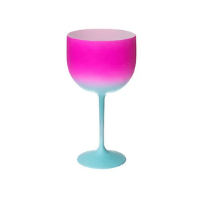 Taça de Gin Shelby 500ml Fantasy Azul Tiffany/Rosa Neoplas