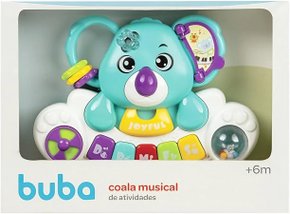 Teclado Musical Coala com Sons e Luzes Buba