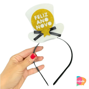 Tiara Cartolinha Feliz Ano Novo Eva Badulake