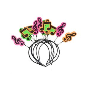 Tiara Notas De Neon C/10 Unidades