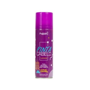 Tinta Pinta Cabelo Spray Fluorescente Roxo 135ml Popper