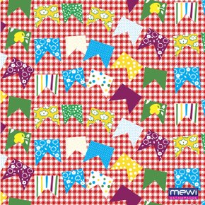 Tnt Estampado Festa Junina Vermelho 1 Metro Mewi