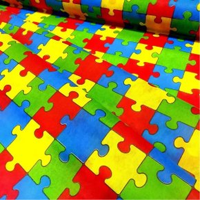 Tnt Estampado Quebra Cabeça 1 Metro Mewi