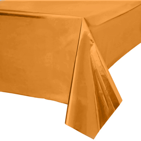 Toalha De Mesa Metalizada Laranja Make+