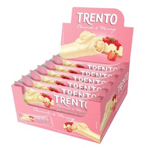 Trento Cheesecake De Morango C/16 Unidades 512g
