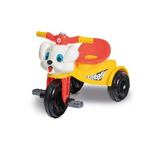 Motoca Triciclo Cachorro com Pedal Calesita