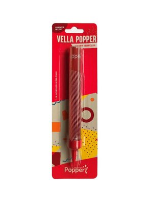 Vela Faísca Vulcão Vermelha Popper