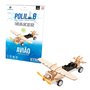 Avião a Motor Elétrico Em Madeira Polilab Maker Polibrinq