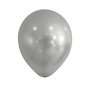 Balões Joy 11" 28cm Prata Metálico C/25 Unidades
