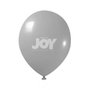 Balões Joy 9" 23cm Cinza C/50 Unidades