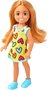 Barbie Família Chelsea Club Menina Loira Vestido Corações