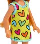 Barbie Família Chelsea Club Menina Loira Vestido Corações