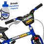 Bicicleta Infantil Aro 14 Power Game Azul e Preto Bandeirante