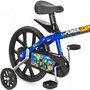 Bicicleta Infantil Aro 14 Power Game Azul e Preto Bandeirante