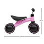 Bicicleta de Equilíbrio 4 Rodas Rosa Buba