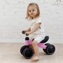 Bicicleta de Equilíbrio 4 Rodas Rosa Buba
