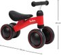 Bicicleta de Equilíbrio 4 Rodas Vermelha Buba