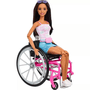 Boneca Barbie Cadeirante Com Pet Cachorro Mattel