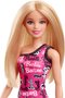 Boneca Barbie Fashion Loira Com Vestido Rosa