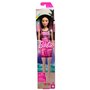 Boneca Barbie Fashion Morena Japonesa Com Vestido Rosa