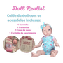 Boneca Bebê Reborn Doll Realist Small Sid-Nyl