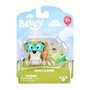 Boneco Colecionável 6cm Bluey Honey e Livro