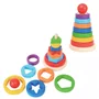 Brinquedo de Madeira Torre Multi-Encaixe Polibrinq