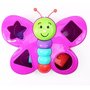 Brinquedo Encaixa Borboleta Espoleta Rosa Calesita