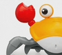 Brinquedo Infantil Caranguejo Divertido Laranja Nettoy