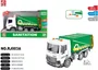 Caminhão de Lixo Verde C/Fricção Luz e Som Zippy