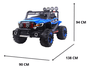 Carro Elétrico Jeep Super Cross Azul 4x4 Zippy Toys