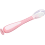 Colher De Silicone Rosa Flexível Com Ventosa Buba