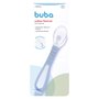 Colher Flexível Em Silicone C/ Ventosa Azul Buba