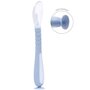 Colher Flexível Em Silicone C/ Ventosa Azul Buba