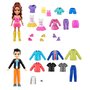 Conjunto de Roupas Sparkle Cove Adventure Polly Pocket C/47 Peças