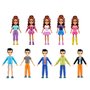 Conjunto de Roupas Sparkle Cove Adventure Polly Pocket C/47 Peças