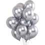 Balões Joy 11" 28cm Prata Metálico C/25 Unidades