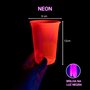 Copo Plástico Balada 300ml Rosa Neon C/25 Unidades Copobras