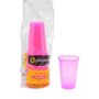 Copo Plástico Balada 300ml Rosa Neon C/25 Unidades Copobras