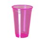 Copo Plástico Balada 300ml Rosa Neon C/25 Unidades Copobras
