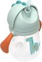 Copo Treinamento Magic Dino Canudo Silicone Bebê Buba