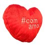 Coração de Pelúcia Vermelho Hashtag Com Amor 30cm Brumar